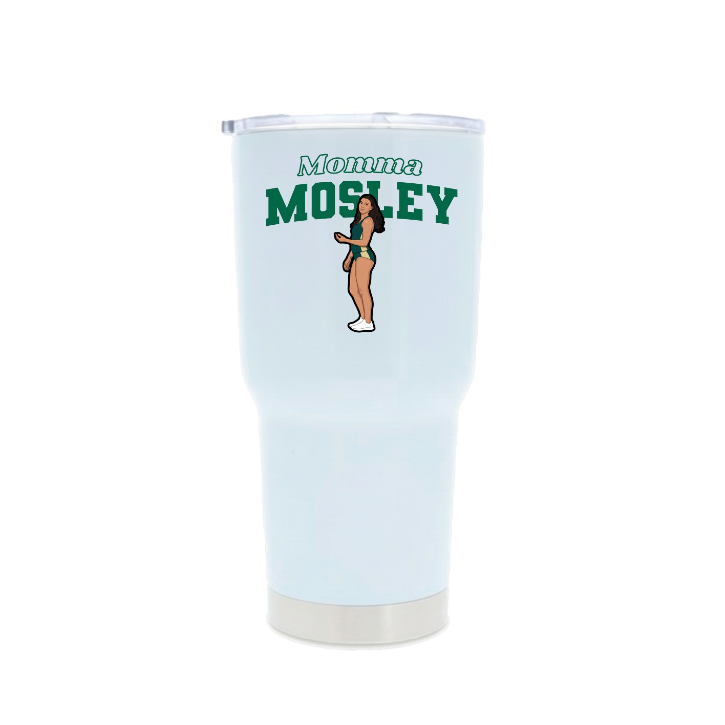 30oz Stainless Steel Tumbler — Mothers Day Block in White