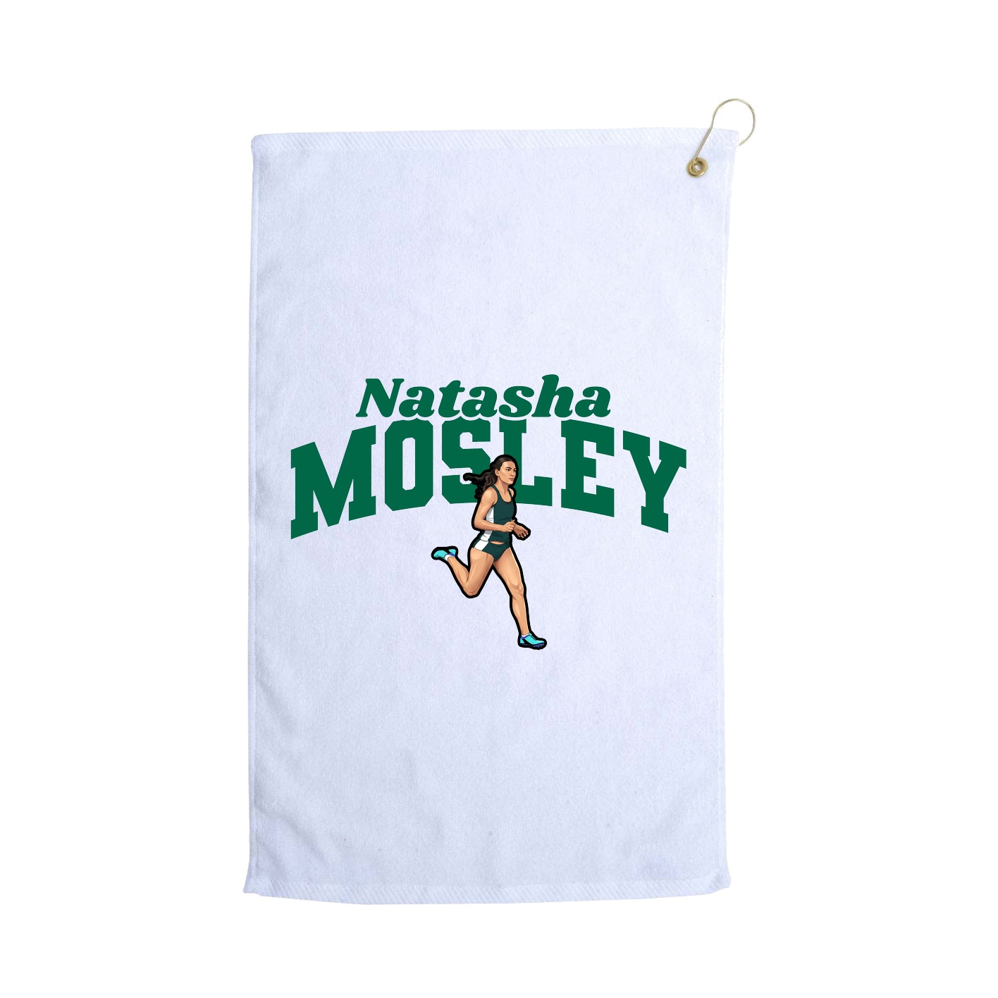 Golf Towel — Signature Arch in White