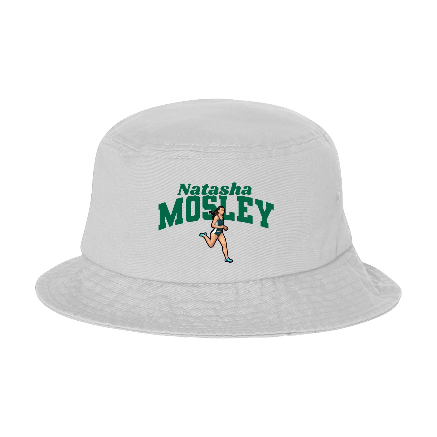 Bucket Cap — Signature Arch in White