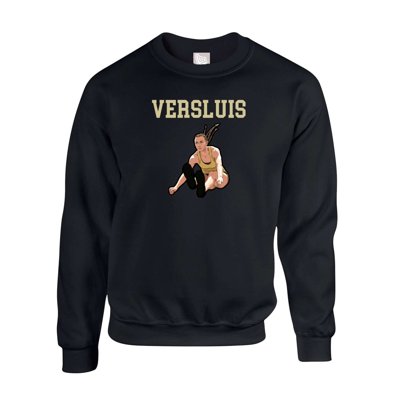 Fleece Crew — Shirsey in Black