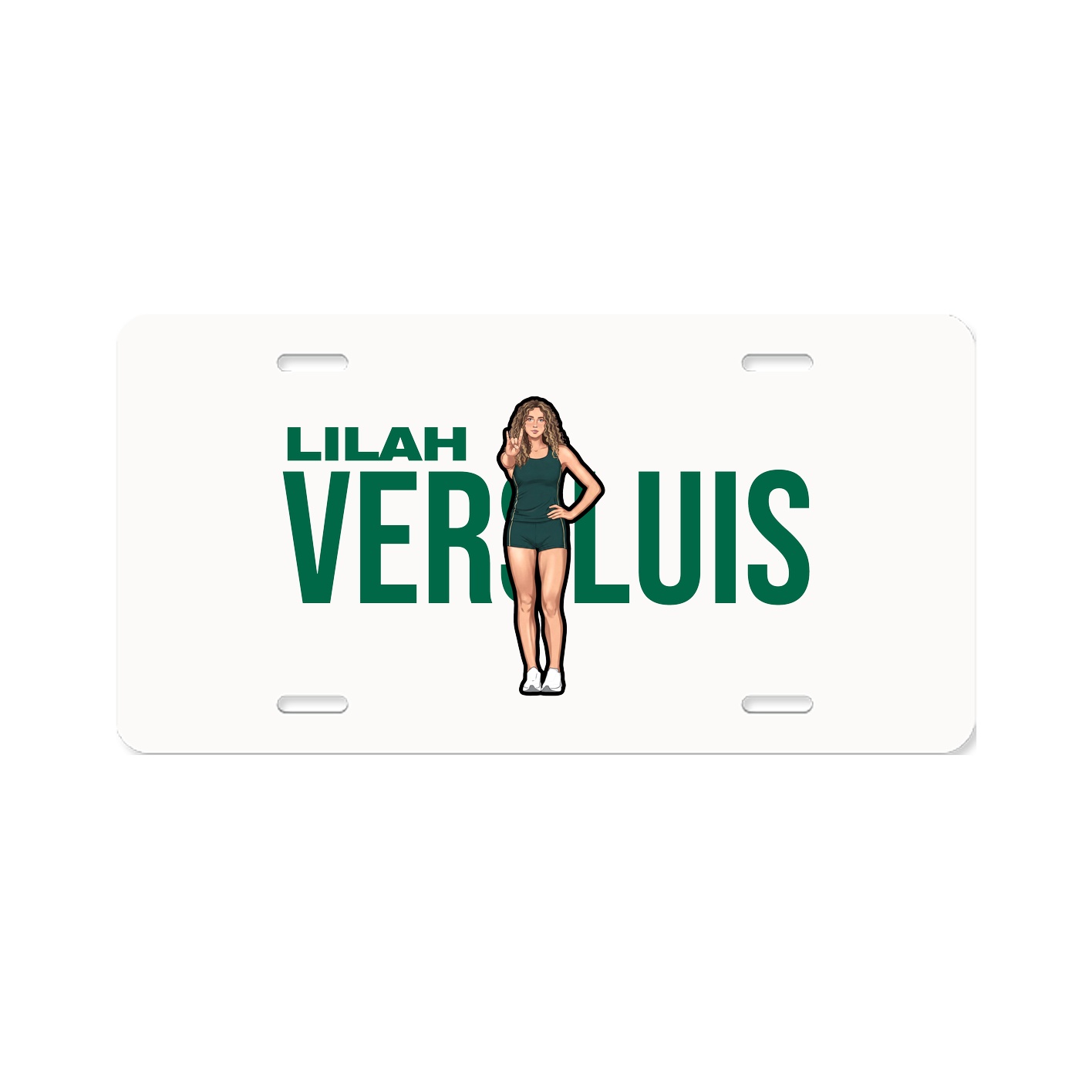 License Plate — Player Name in Classic