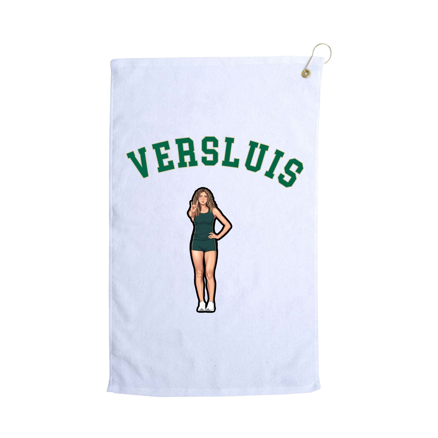 Golf Towel — Shirsey Arch in White