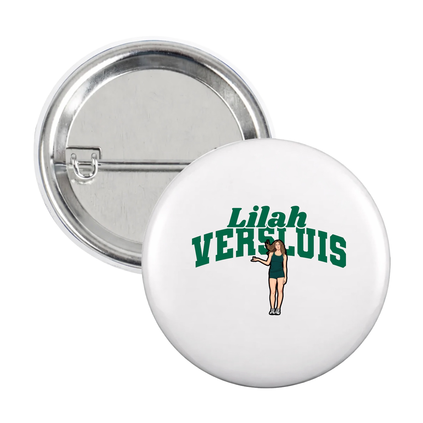 Game Day Button — Signature Arch in White