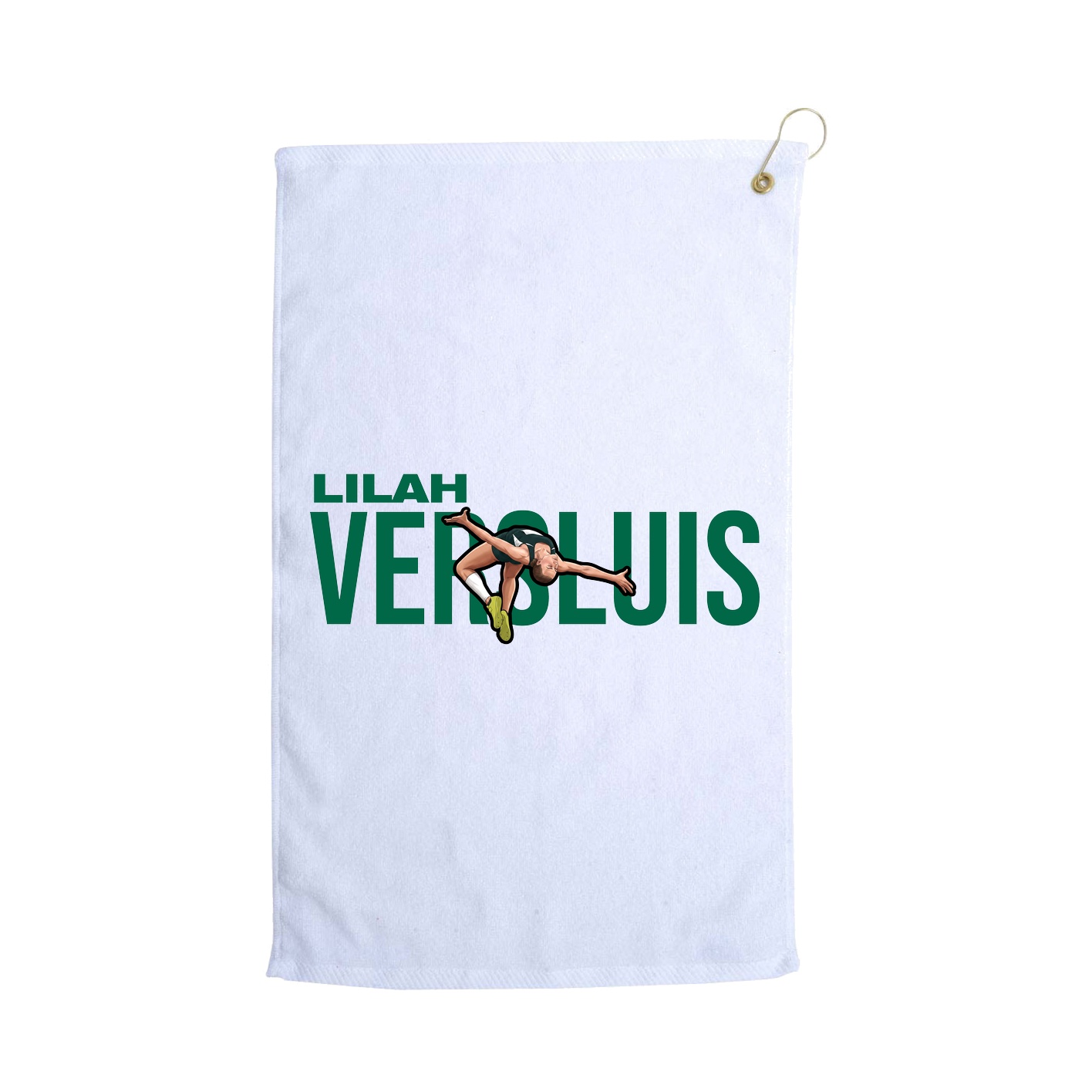 Golf Towel — Player Name in White