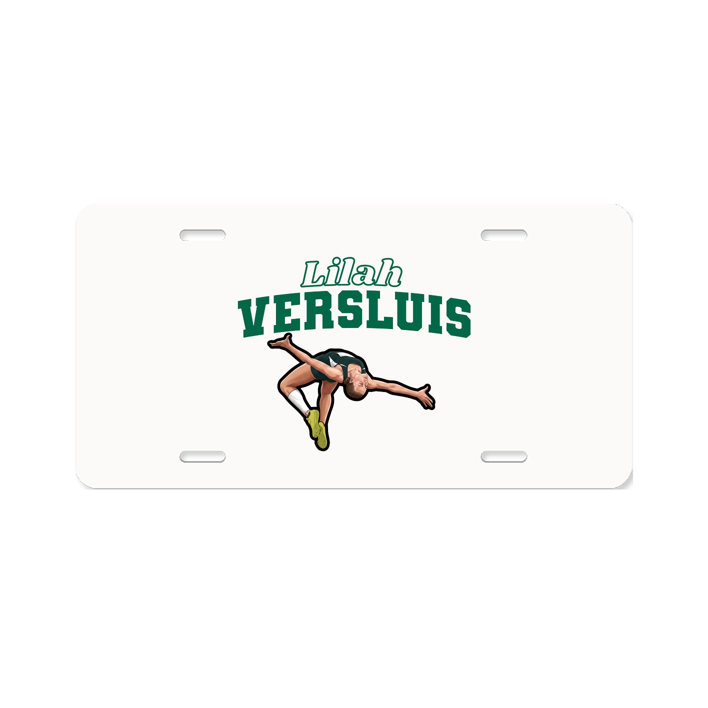 License Plate — Name Arch in Classic