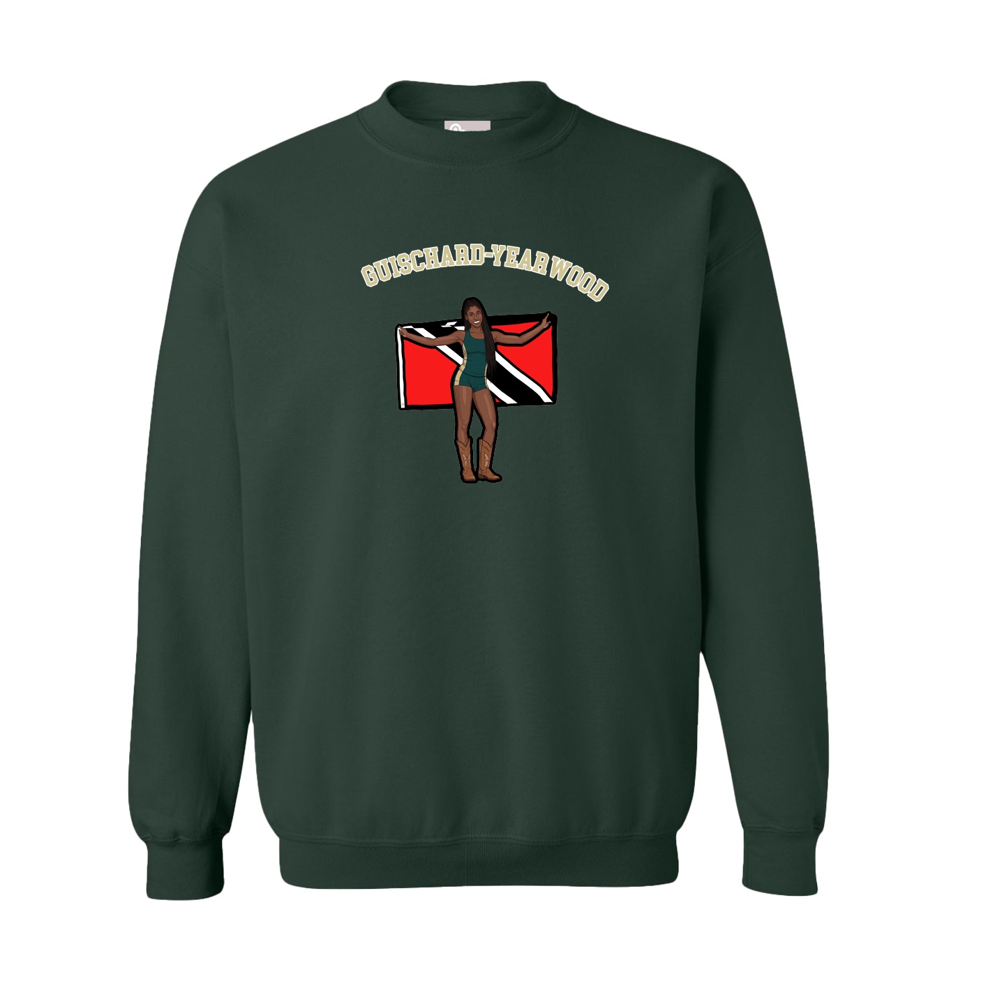Fleece Crew — Shirsey Arch in Green