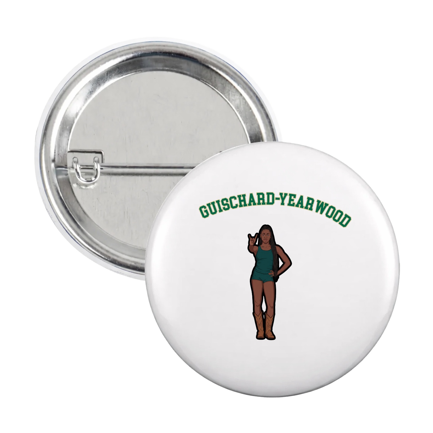 Game Day Button — Shirsey Arch in White