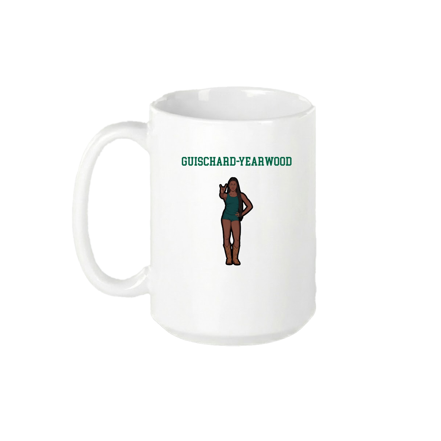 15oz Coffee Mug — Shirsey in White