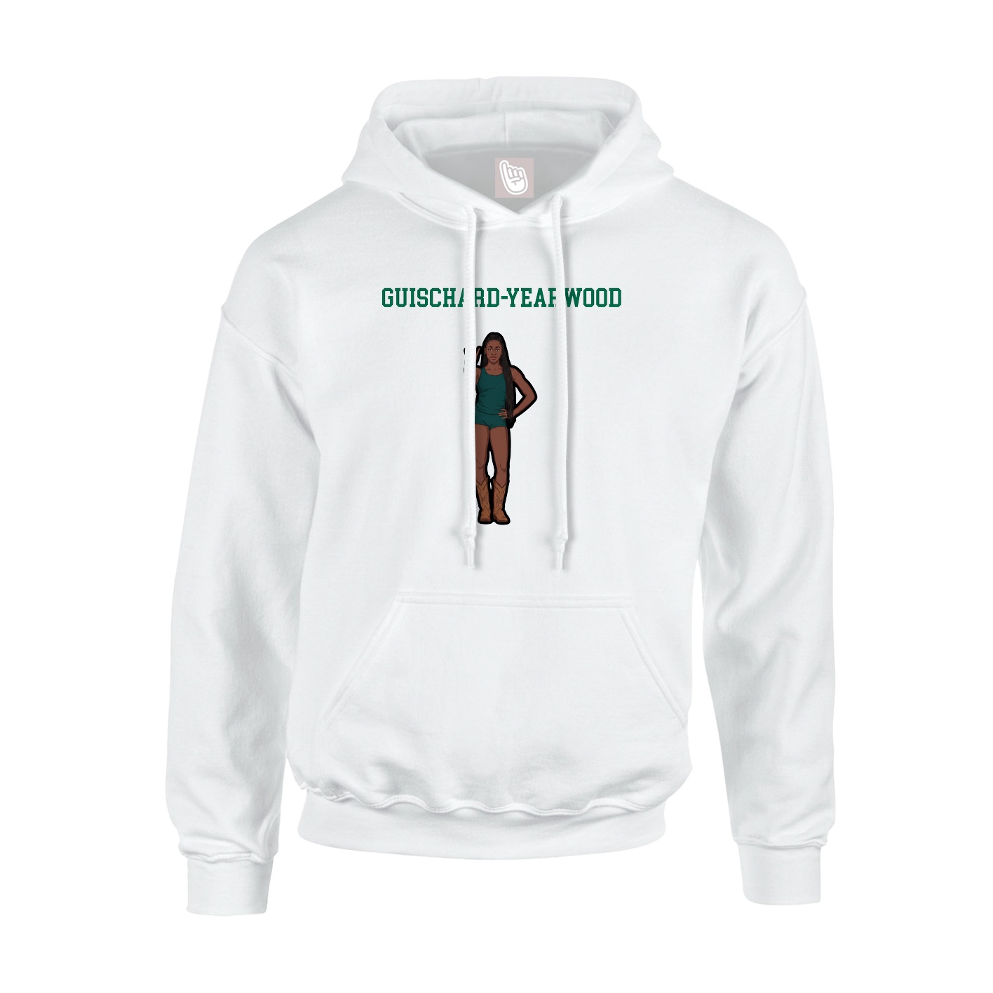 Hoodie — Shirsey in White