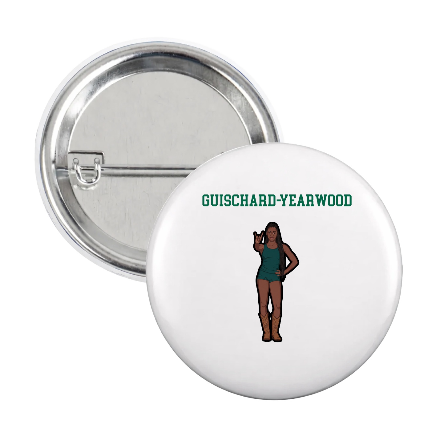 Game Day Button — Shirsey in White