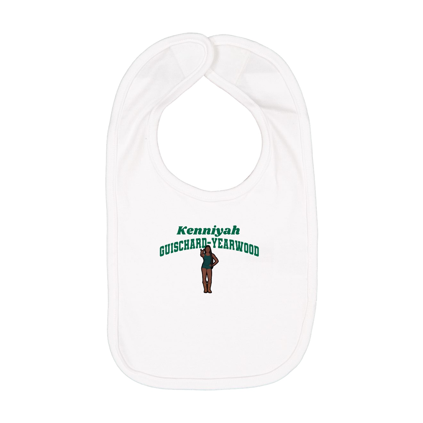 Infant Bib — Signature Arch in White