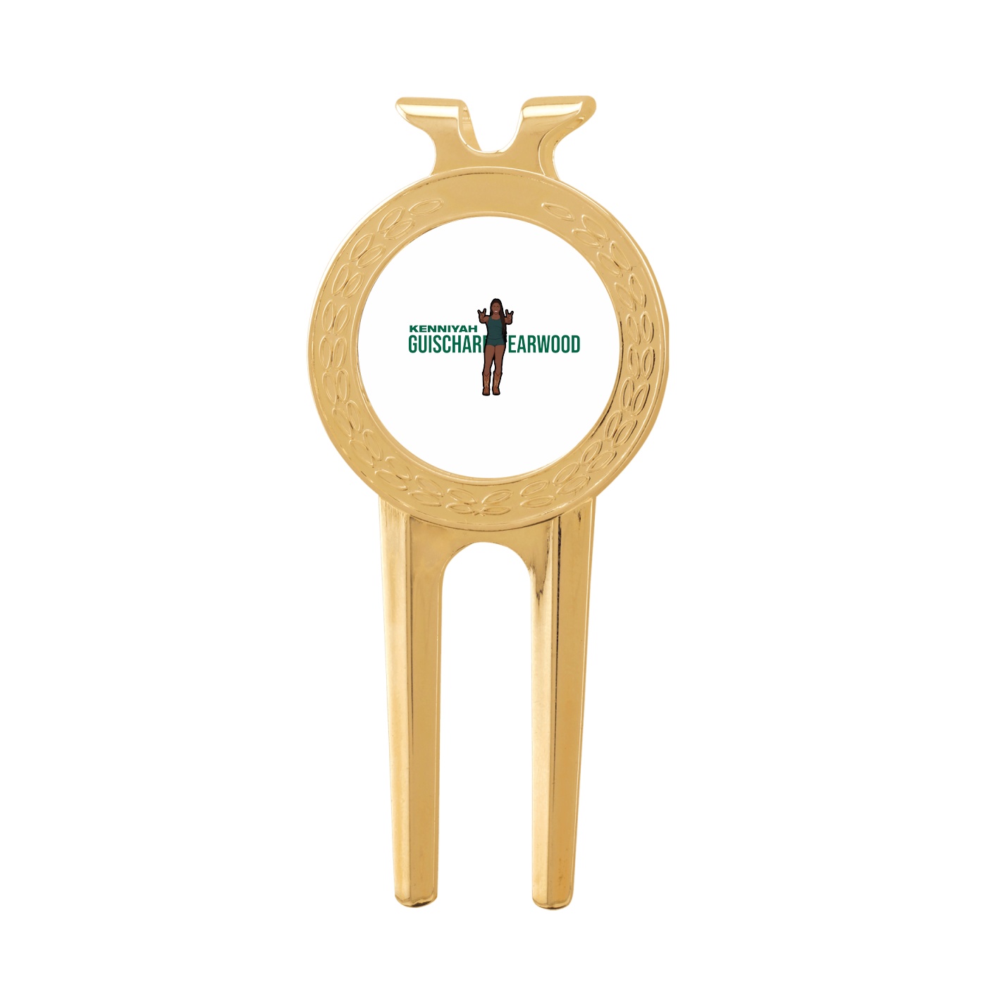 Divot Tool with Ball Marker — Player Name in Classic