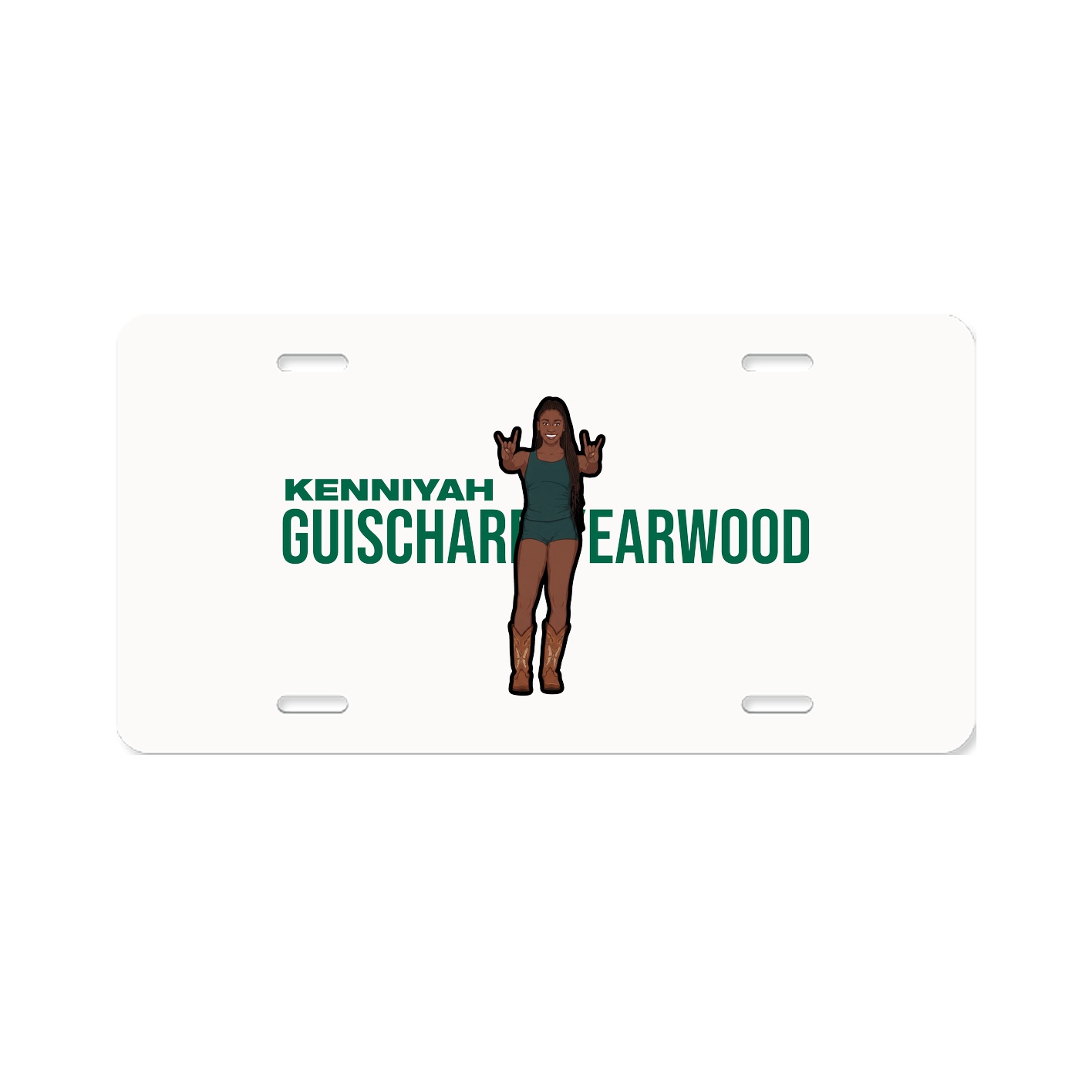 License Plate — Player Name in Classic
