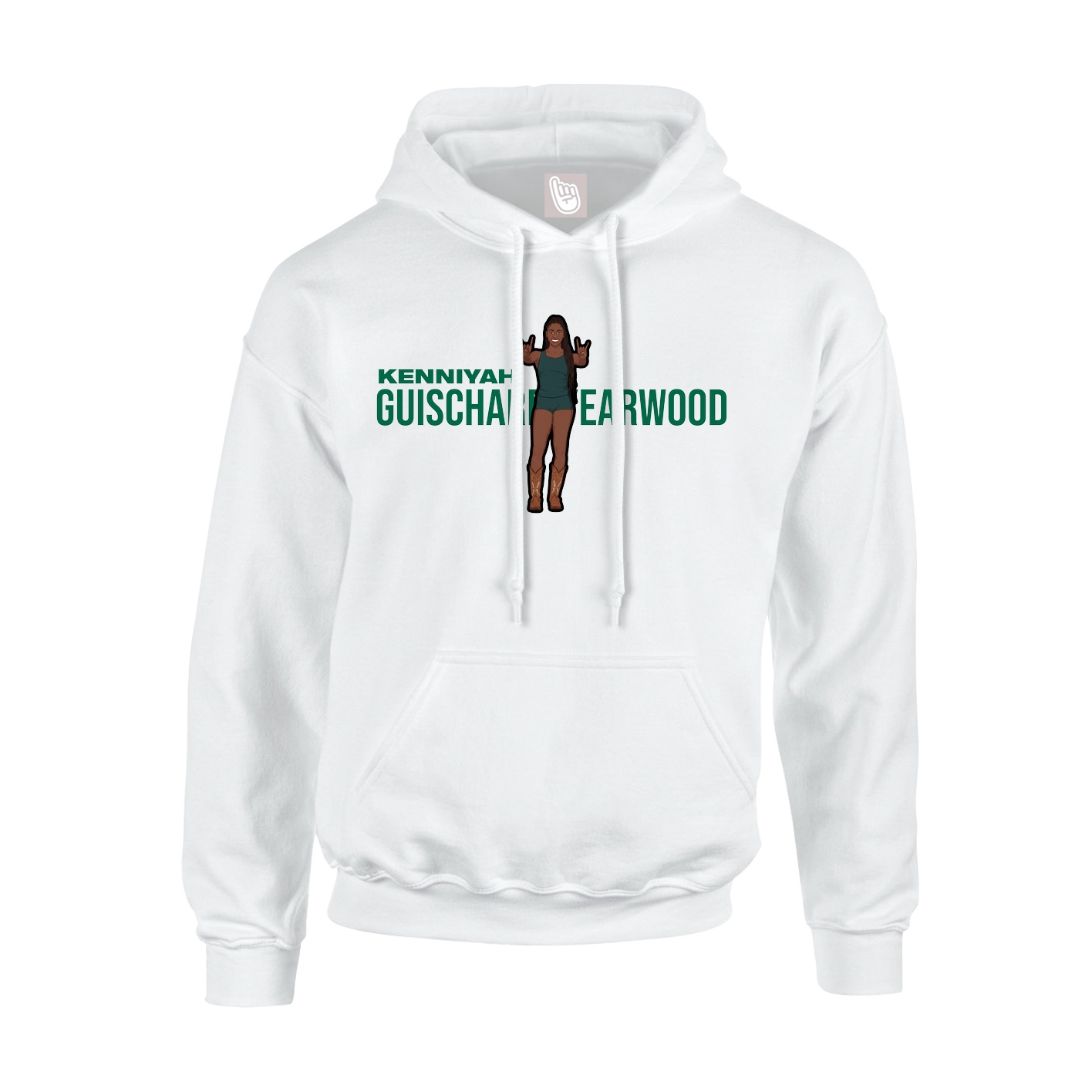 Hoodie — Player Name in White