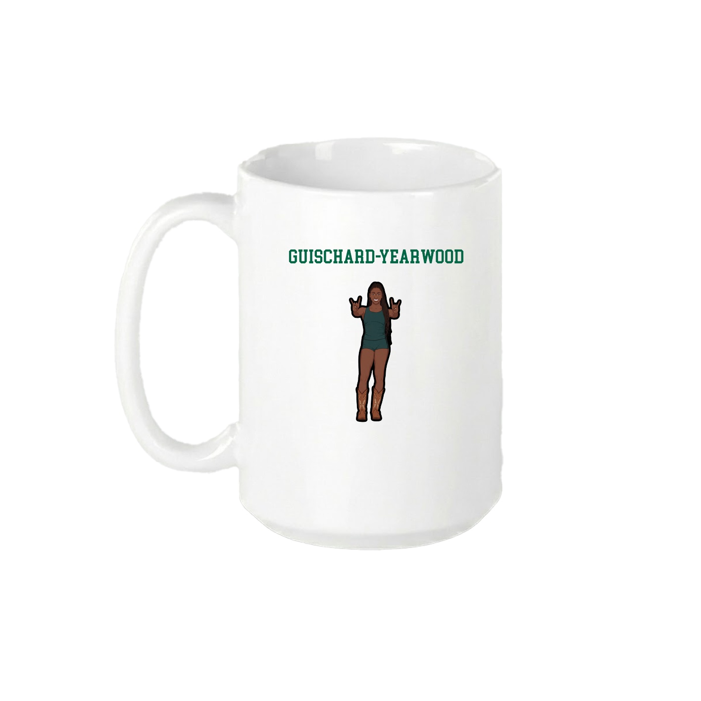 15oz Coffee Mug — Shirsey in White
