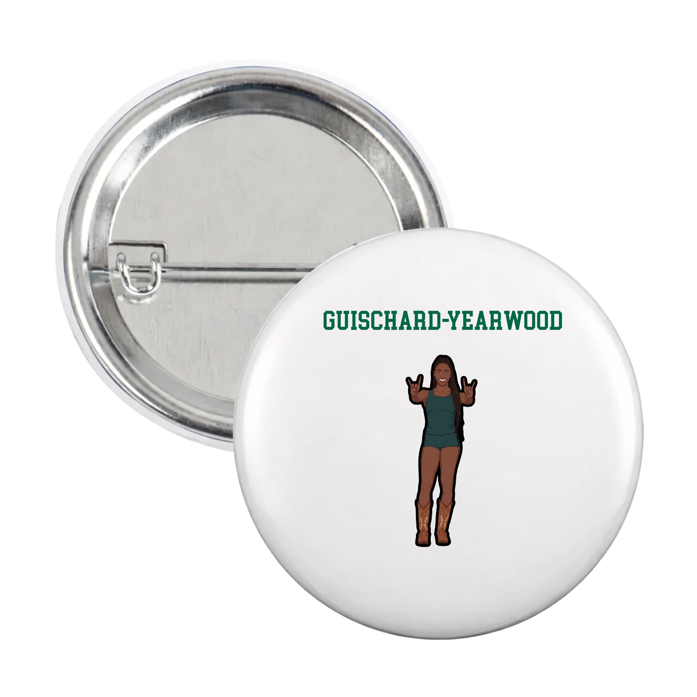 Game Day Button — Shirsey in White