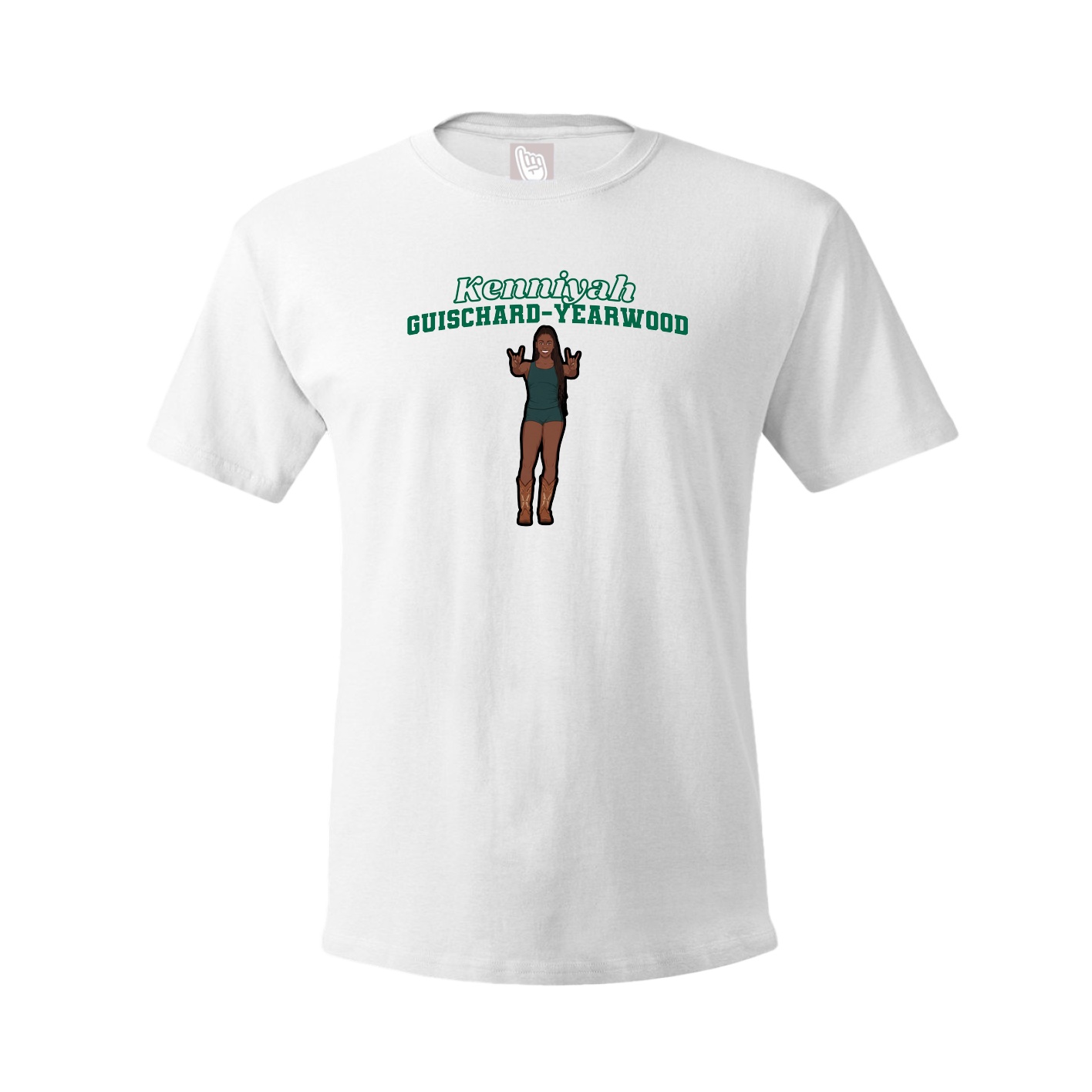 Tee — Name Arch in White