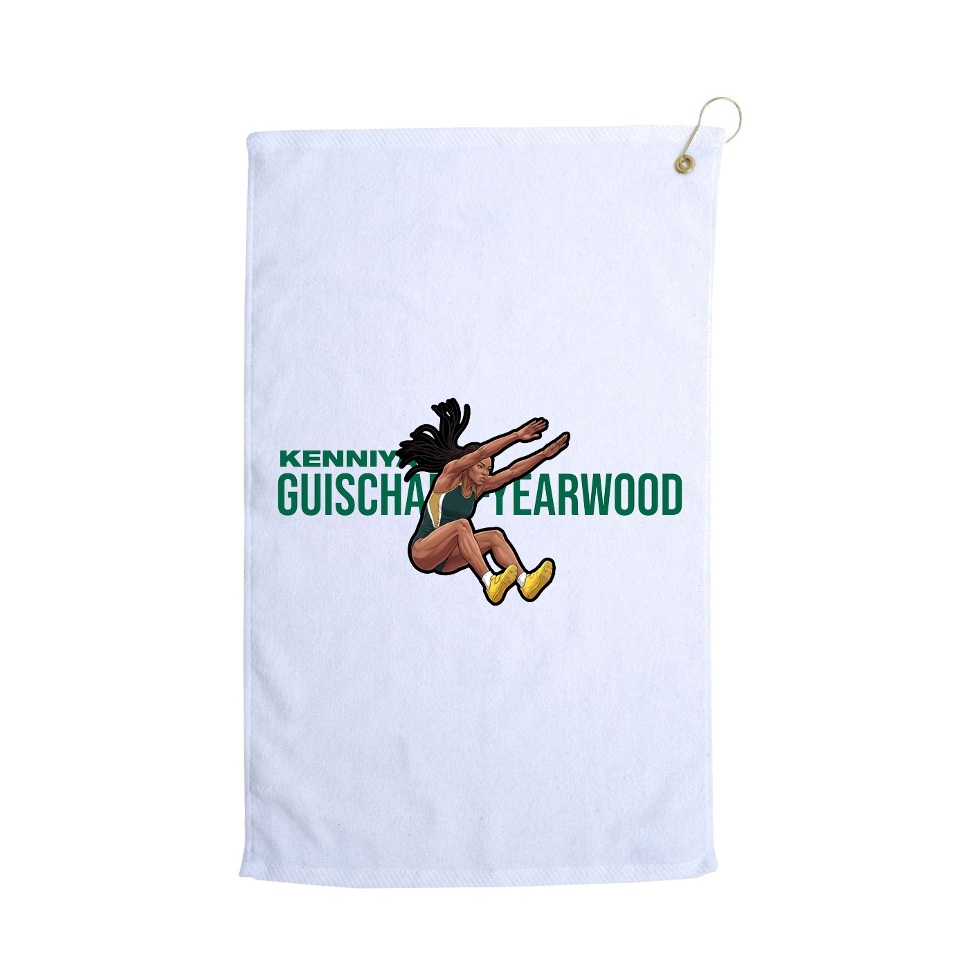 Golf Towel — Player Name in White