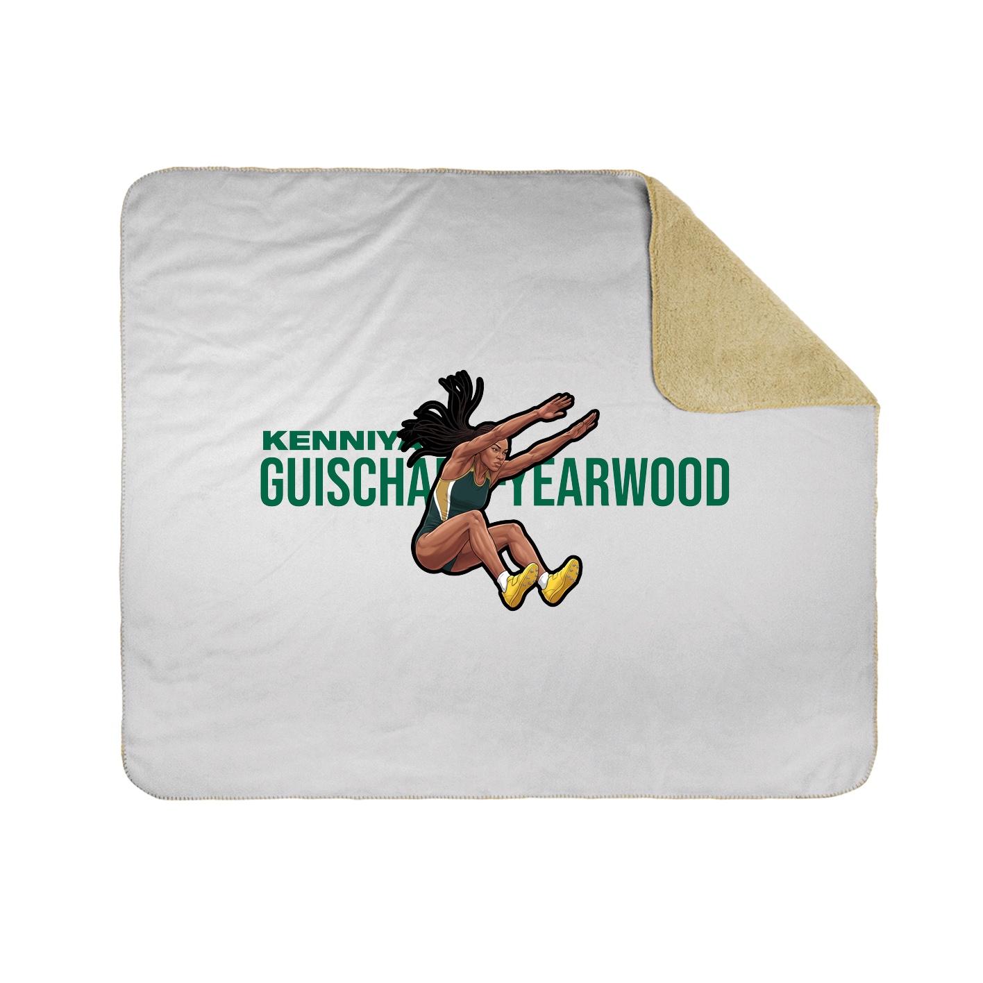 Throw Blanket — Player Name in White