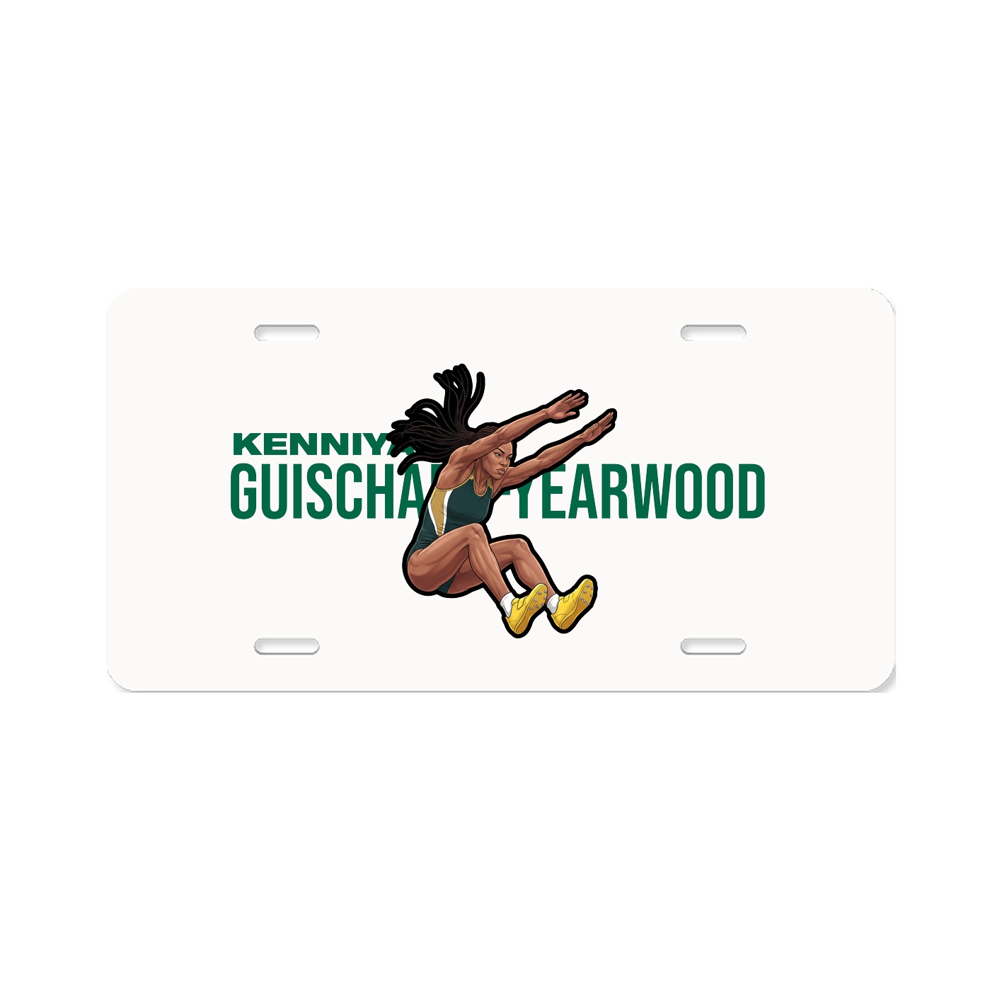 License Plate — Player Name in Classic
