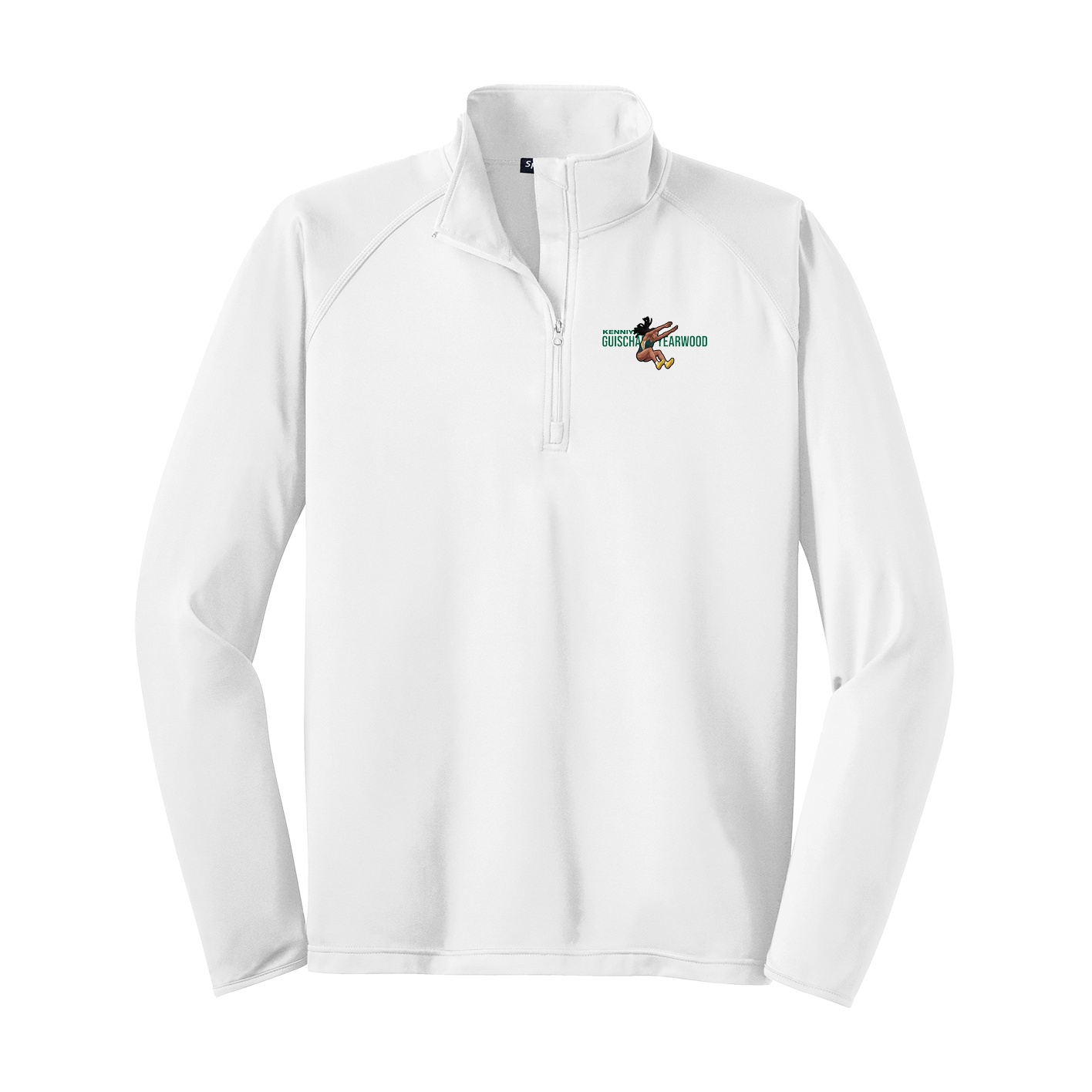 Q-Zip Pullover — Player Name in White