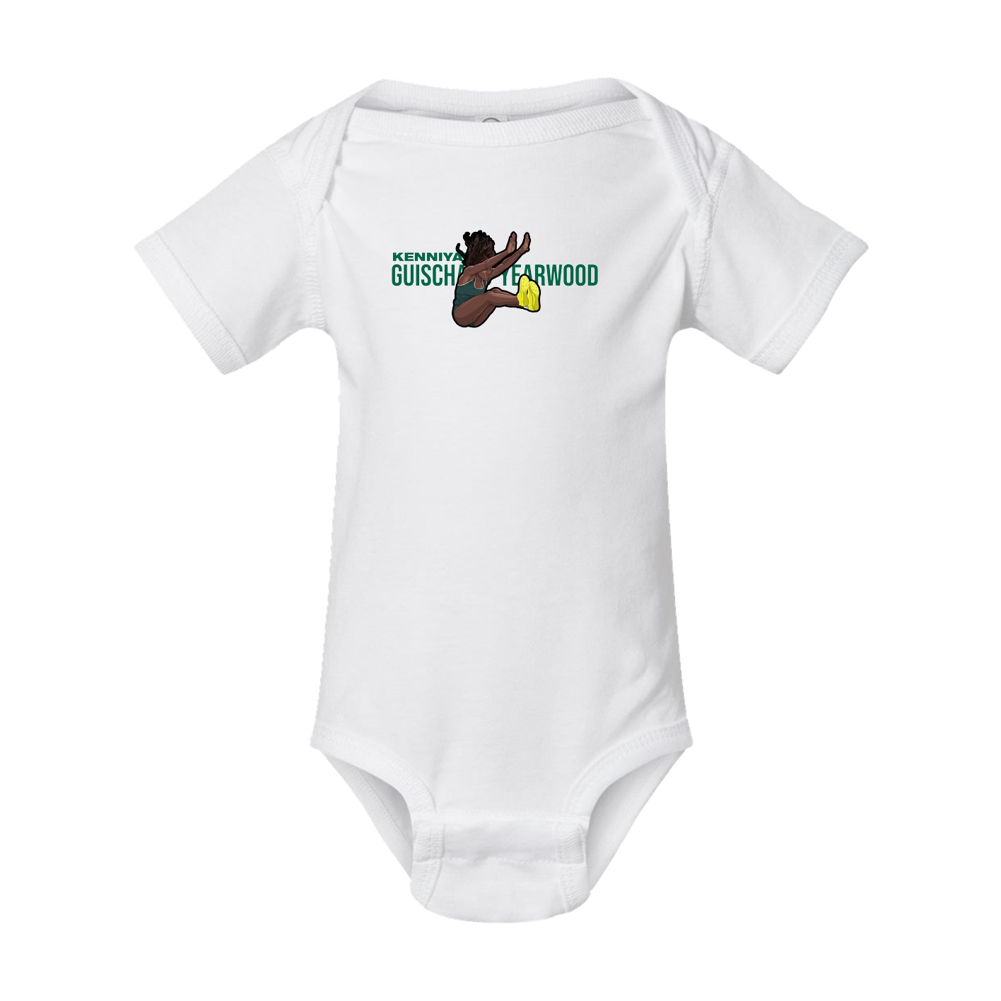 Baby Onesie — Player Name in White