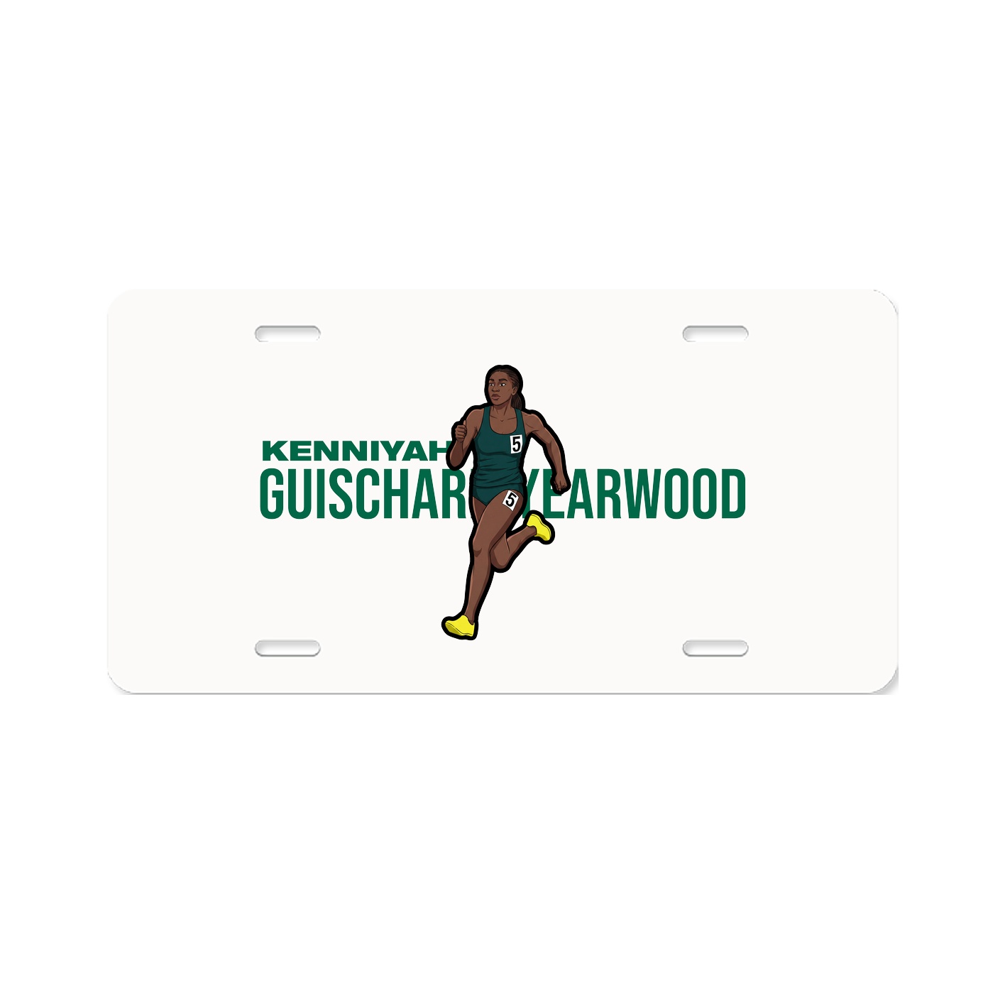 License Plate — Player Name in Classic
