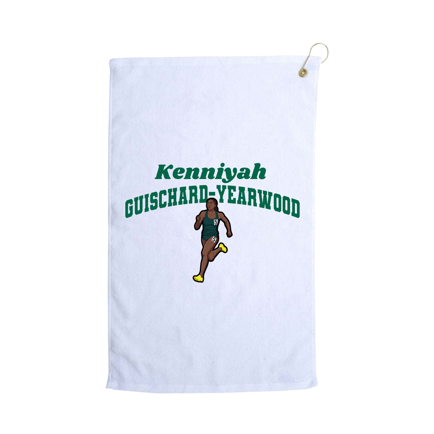 Golf Towel — Signature Arch in White