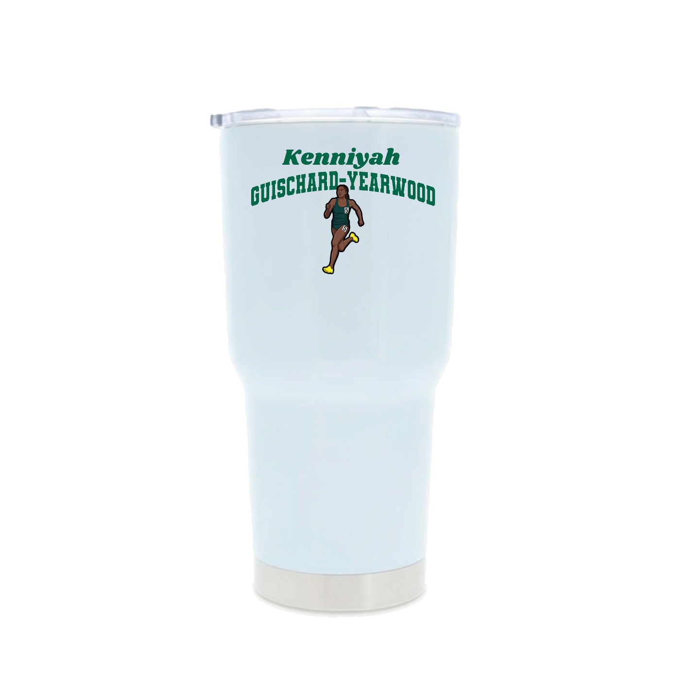 30oz Stainless Steel Tumbler — Signature Arch in White