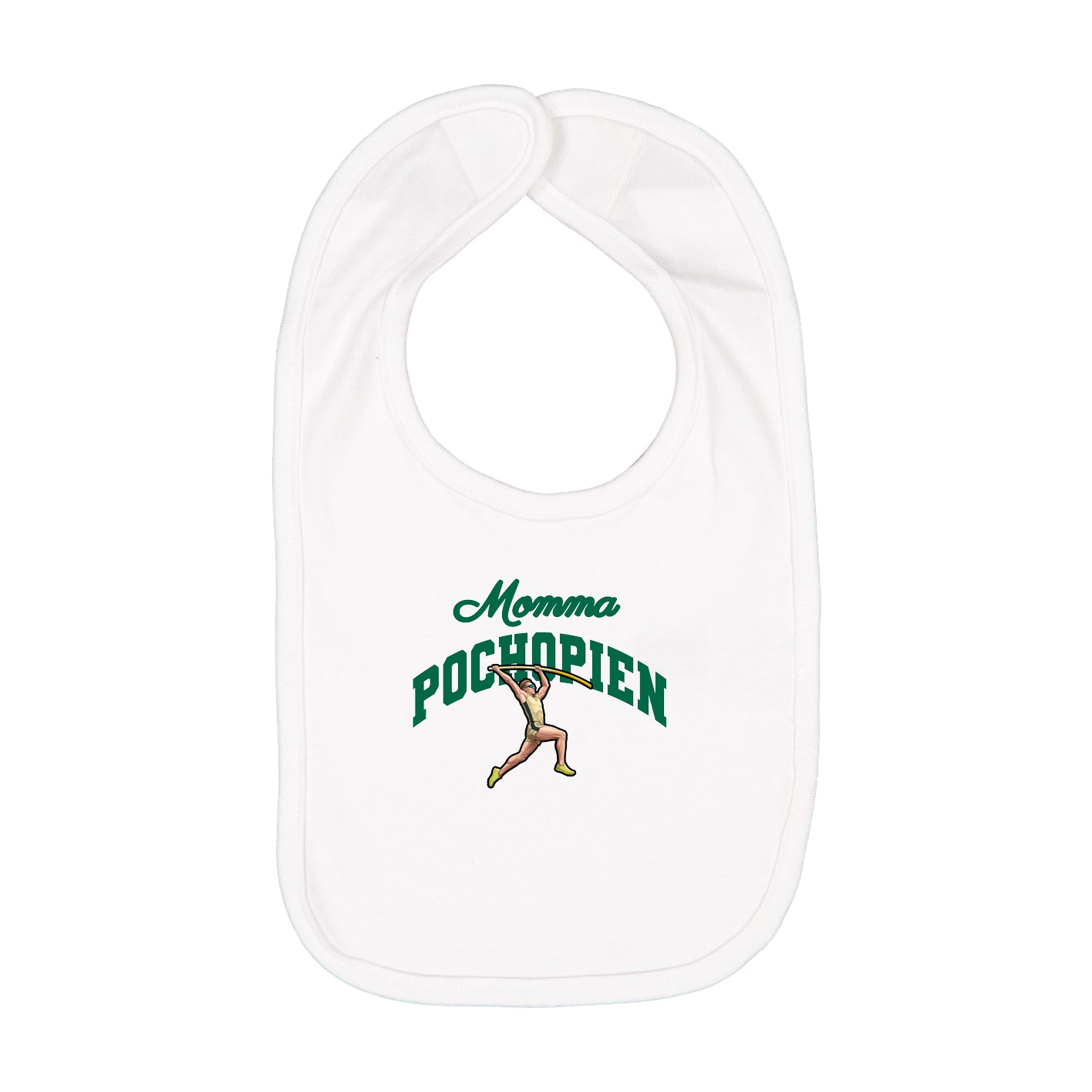 Infant Bib — Mothers Day Arch in White
