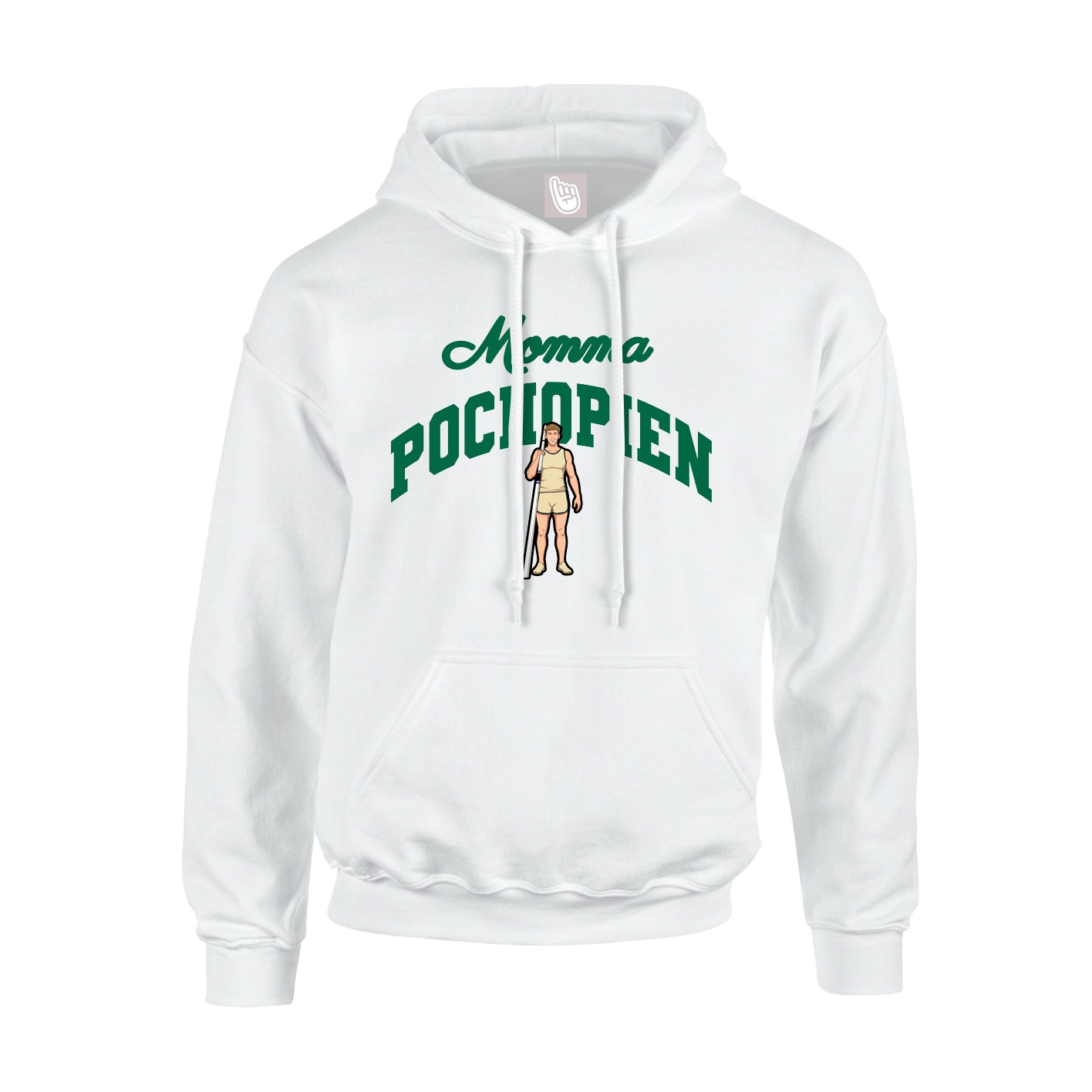 Youth Hoodie — Mothers Day Arch in White
