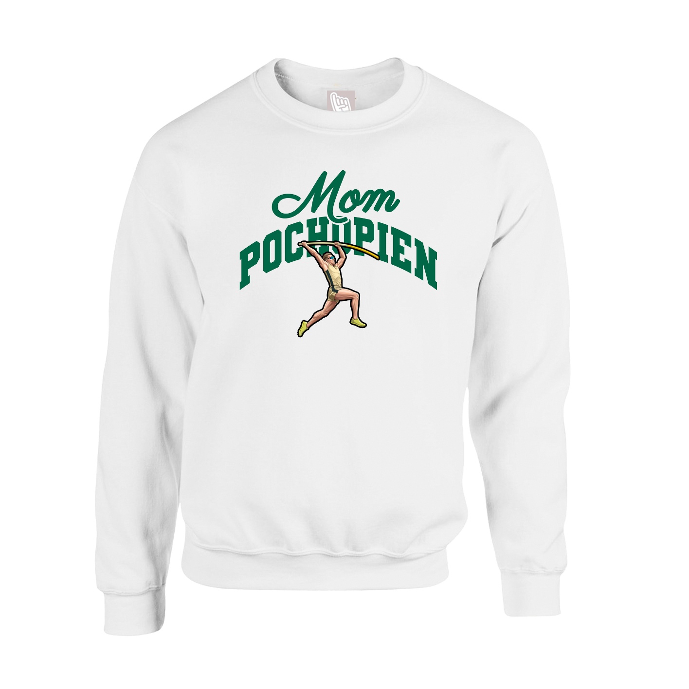 Fleece Crew — Mothers Day Arch in White