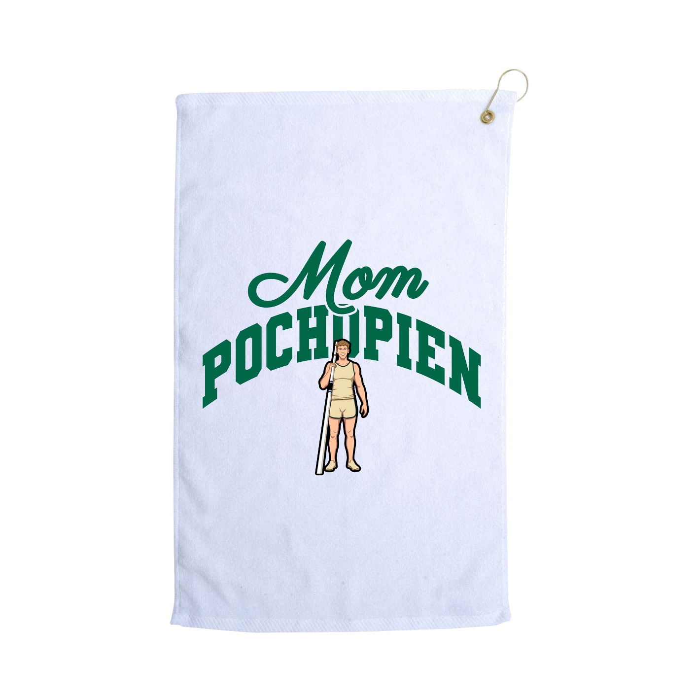 Golf Towel — Mothers Day Arch in White