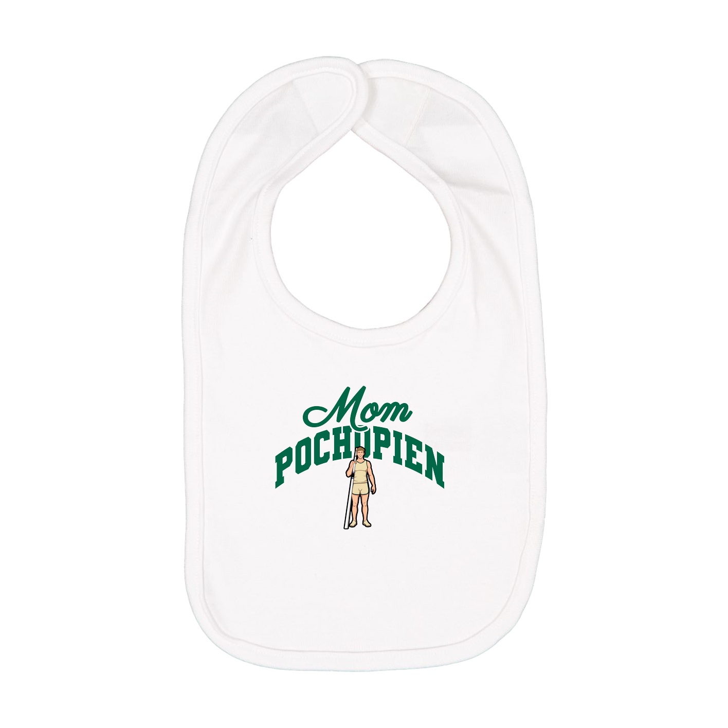 Infant Bib — Mothers Day Arch in White