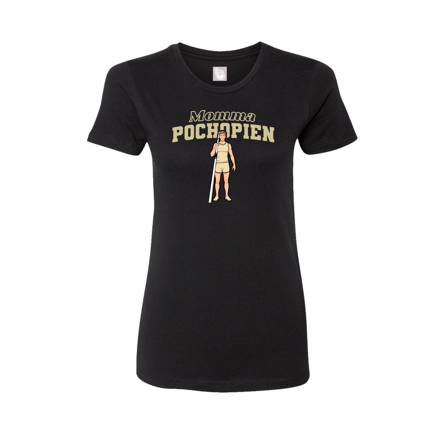 Womens Tee — Mothers Day Block in Black