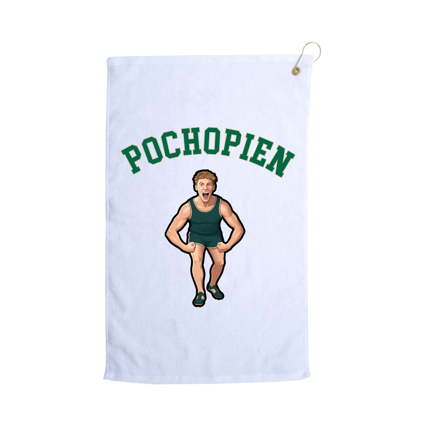 Golf Towel — Shirsey Arch in White