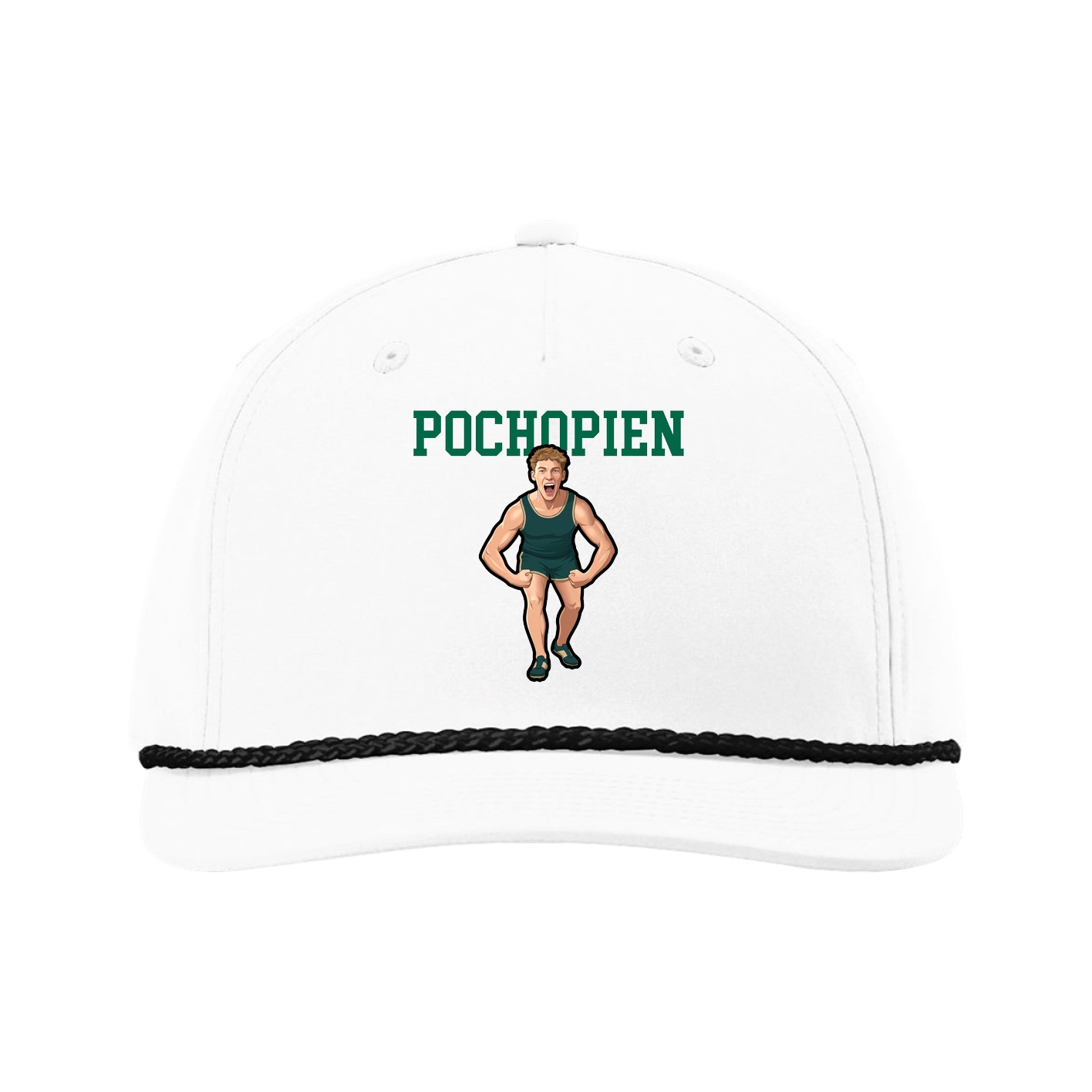 Five-Panel Classic Rope Cap — Shirsey in White