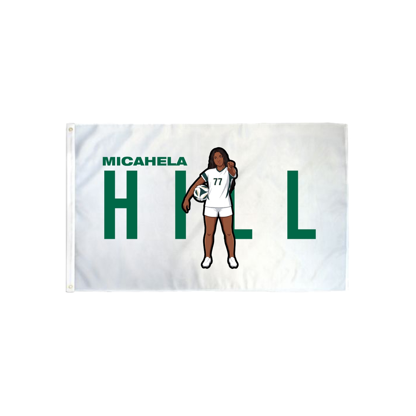 3x5 Flag — Player Name in Classic