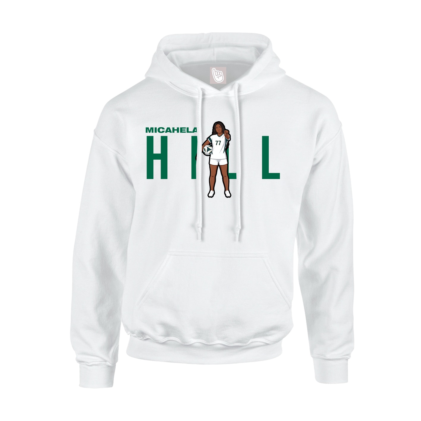 Hoodie — Player Name in White