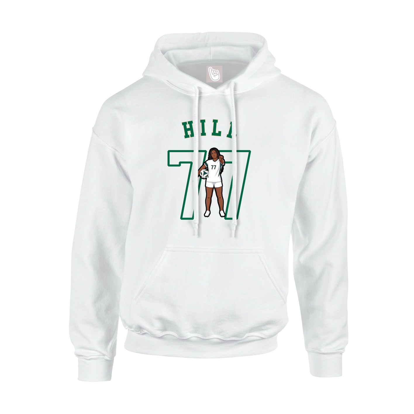 Youth Hoodie — Shirsey Arch in White