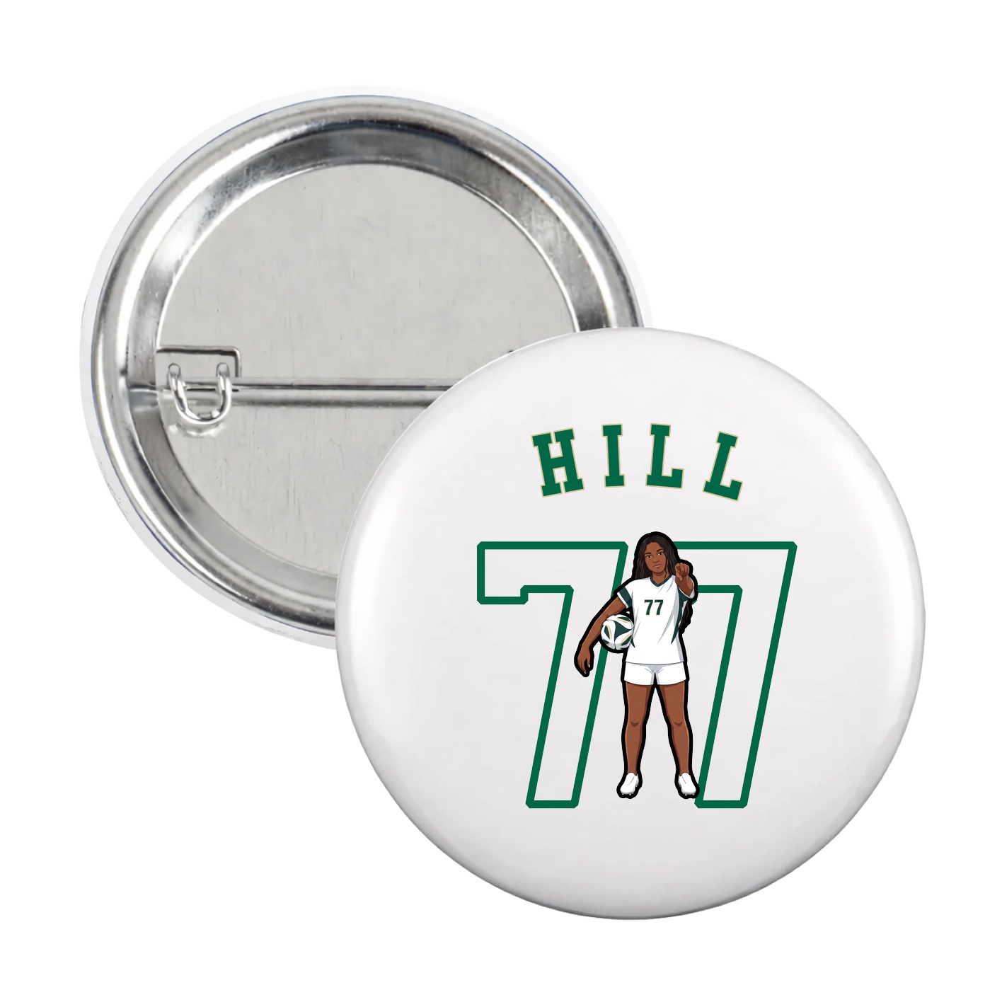 Game Day Button — Shirsey Arch in White