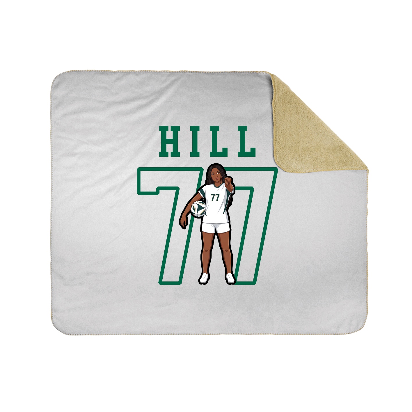 Throw Blanket — Shirsey in White