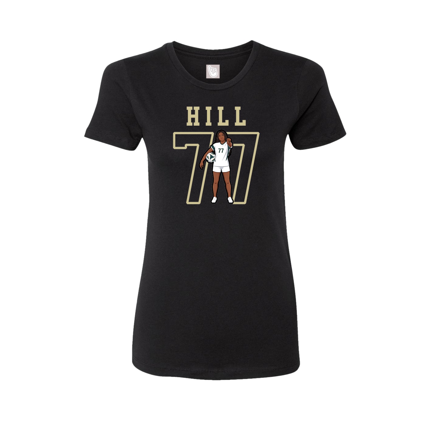 Fitted Women's Tee — Shirsey in Black