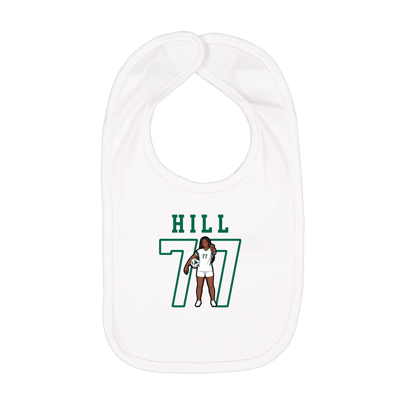Infant Bib — Shirsey in White