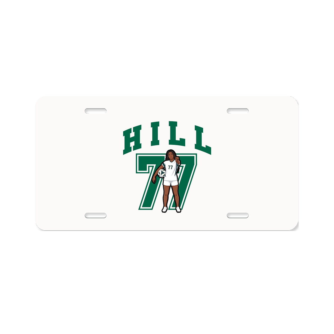 License Plate — Number in Classic