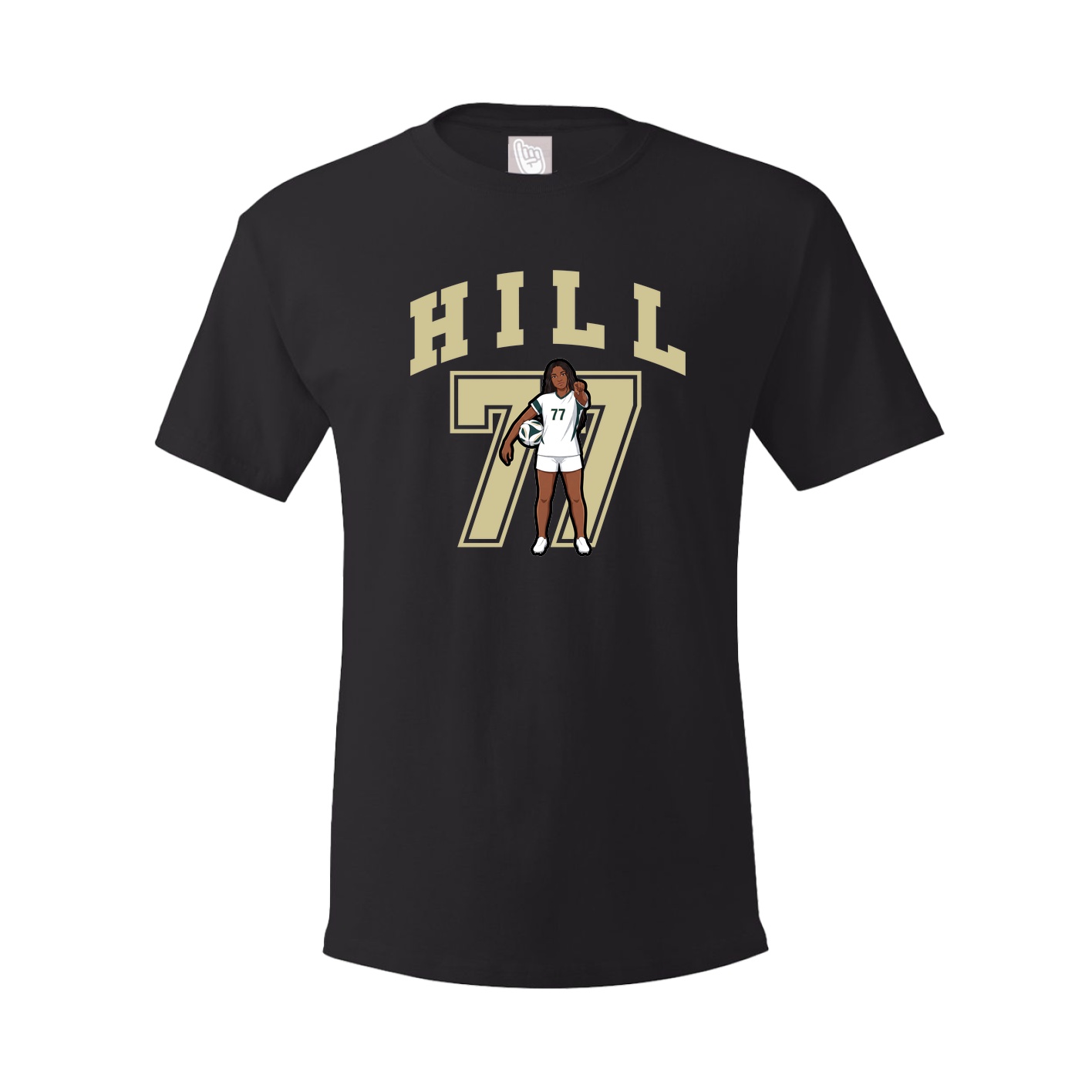 Youth Tee — Number in Black