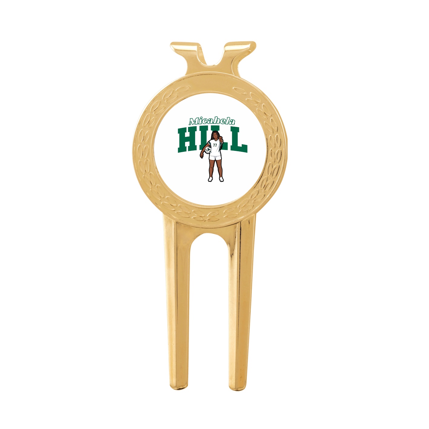 Divot Tool with Ball Marker — Name Arch in Classic
