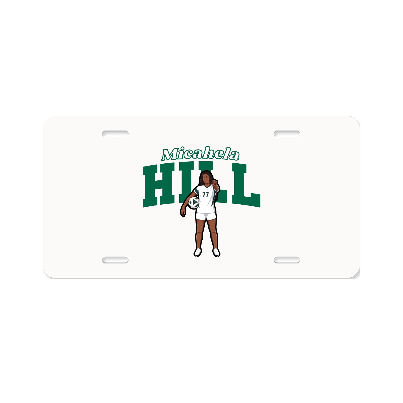 License Plate — Name Arch in Classic