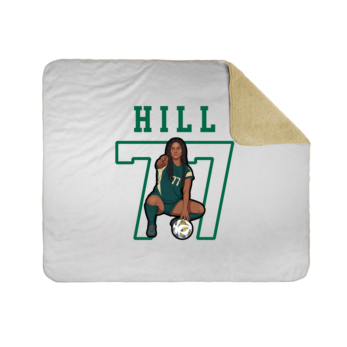 Throw Blanket — Shirsey in White
