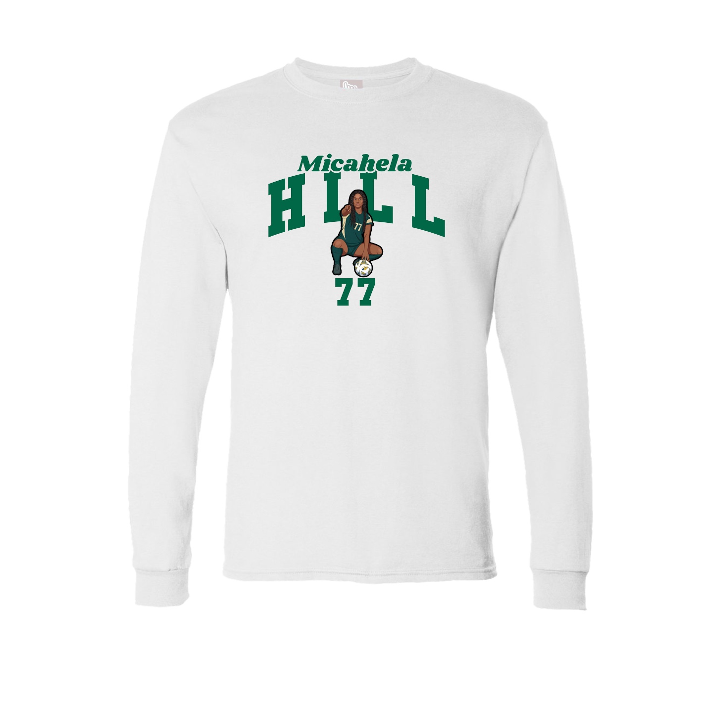 Long Sleeve Tee — Signature Arch in White